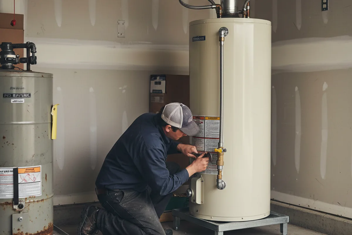 Water heater and shutoff valve replacement in Goodlettsville